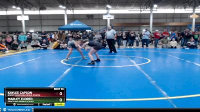 105 lbs Cons. Round 2 - Marley Eldred, Fruitland Middle School vs Kaylee Capson, Rocky Mountain Middle School