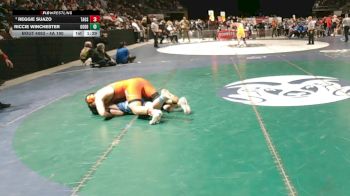 4A 190 lbs Champ. Round 1 - Reggie Suazo, Taos vs Riccie Winchester, Goddard