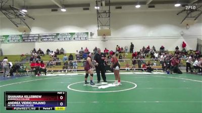 180 lbs 3rd Place Match - Shanaria Killebrew, Bakersfield College vs Andrea Vidrio Majano, Mt. San Antonio College