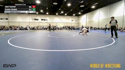 100 lbs Semifinal - Jhett Boyer, Shelton Wrestling Academy 14U vs Elijah Crumm, OK Elite 14U 2