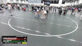 165 lbs Cons. Round 3 - Jadon Pina Salazar, All American Wrestling Club vs Vito Gentile, Pennsylvania