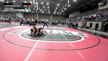 190 lbs Cons. Round 3 - Tessa Urrey, Sand Springs vs Claire Mangiapanello, Francis Howell