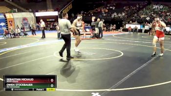 215 Class 2 lbs Quarterfinal - Sebastian Michaud, Reeds Spring vs Owen Stockbauer, Mid-Buchanan