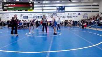 132 lbs 3rd Place Match - Jase Hanna, Grove vs Colton Mills, Newkirk