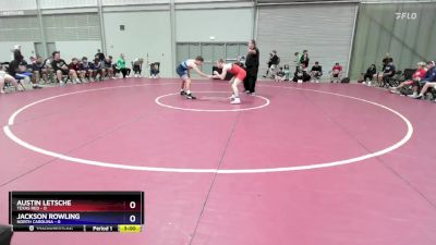 144 lbs Placement Matches (8 Team) - Austin Letsche, Texas Red vs Jackson Rowling, North Carolina