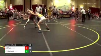 96 lbs Round 2 (4 Team) - Jaxon Shute, MO Outlaws Gold vs Eli Shadwick, The Untouchables Black