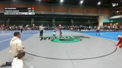 48-51 lbs Round 3 - Rio Martinez, Douglas County Grapplers WC vs Preston Sheeks, Gold Rush Wrestling