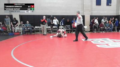 113 lbs Consi Of 8 #1 - Brandon Grimaldi, Whitman-Hanson vs Ephraim Dupont, Algonquin