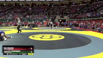 Champ. Round 1 - Gia Weaver, Reynoldsburg(G) vs Makaya Crisenbery, Montpelier(G)