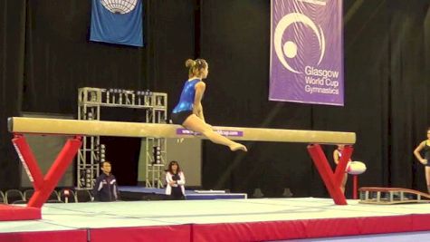 Carlotta Ferlito confident on BB in Glasgow podium training
