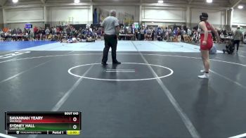 190 lbs Champ. Round 2 - Savannah Yeary, Wauseon vs Sydney Hall, Lakota East