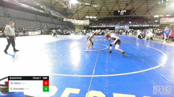 2A 113 lbs Quarterfinal - Brody Davis, Washougal vs Daniel Gonzalez, Othello