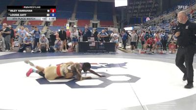 140 lbs 5th Place Match - Riley Hanrahan, WI vs Louise Juitt, MO