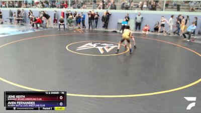 78 lbs X Bracket - Jene Keith, Baranof Bruins Wrestling Club vs Aven Fernandes, Alaska Battle Cats Wrestling Club