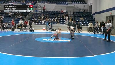 133 lbs Cons. Round 2 - Spencer Reep, Lincoln Memorial vs Alex McMiller, Emmanuel