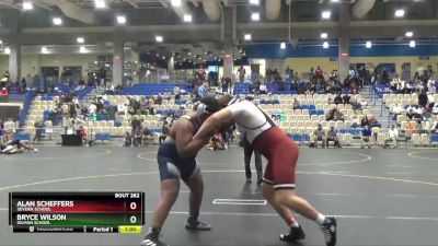 285 lbs Cons. Round 1 - Bryce Wilson, Gilman School vs Alan Scheffers, Severn School