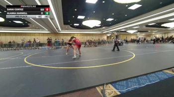 136 lbs 2nd Place - Sarai Cortez, Gilroy Hawks vs Alanna Harwell, St. Marys