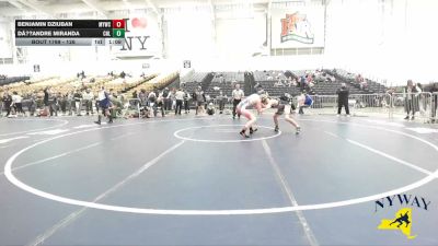 126 lbs Quarterfinal - Benjamin Dziuban, Mustang Youth Wrestling Club vs Dâ??andre Miranda, Club Not Listed
