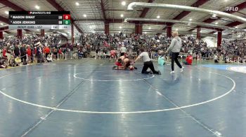 157 lbs Cons. Round 1 - Mason Sinay, Lincoln vs Aden Jenkins, Battle Mountain