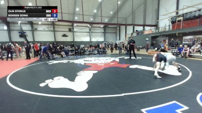 U16 FK - 138 lbs Quarters - Olin Storlie, Barlow Mat Club (DBA Barlow Wrestling) vs Bohden Sowa, Salem Elite Mat Club