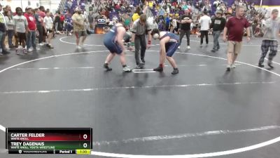 Round 1 - Trey Dagenais, White Knoll Youth Wrestling vs Carter Felder, White Knoll