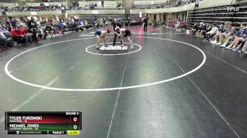 127 lbs Round 3 (4 Team) - Michael Jones, LaCrosse Aquinas vs Tyler Turzinski, Shakopee