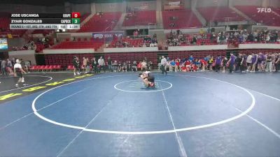 106 lbs Round 5 - 1st, 3rd, 5th, And 7th - Zyair Gonzales, Amarillo Caprock vs Jose Uscanga, Grapevine