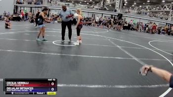 120 lbs Finals (2 Team) - Cecilia Verrilli, PA West Yellow vs Delialah Betances, MGW Something Wicked