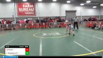 74-81 lbs Round 1 - Quinn Bosek, Cavalier Wrestling Club vs Libby Wigglesworth, NOVA WC