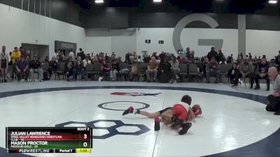 75 lbs Quarterfinals (8 Team) - Julian Lawrence, Steel Valley Renegades Wrestling Club vs Mason Proctor, Missouri Gold