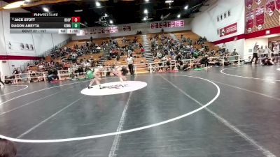 157 lbs Champ. Round 1 - Dagon Abeyta, Kelly Walsh vs Jace Stott, Rock Springs