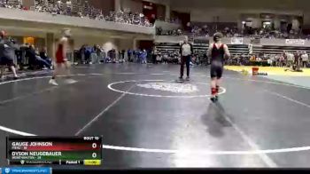 93 lbs Finals (8 Team) - Gauge Johnson, Pierz vs Dyson Neugebauer, Worthington