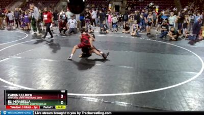 92-93 lbs Round 1 - Caden Ullrich, Wrecking Crew Wrestling Club vs Eli Mirabella, Cheyenne Mountain Wrestling Club