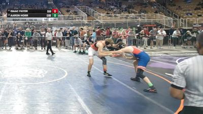 165 1A 5th Place Match - Aaron Horr, Cocoa Beach vs Isaac Fayer, Cardinal Gibbons