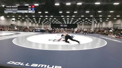 135 lbs Semis - Kailin Sebert, Best Trained Wrestling vs Chloe Wehry, Pursuit Wrestling Minnesota