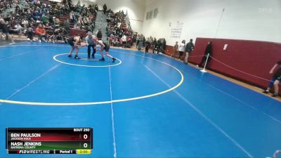 120 lbs Champ. Round 2 - Ben Paulson, Jackson Hole vs Nash Jenkins, Natrona County