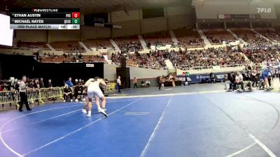 215-D1 3rd Place Match - Michael Hayes, Queen Creek High School vs Ethan Austin, Perry High School