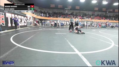 73 lbs Semifinal - Jessen Madrid, Chickasha Wrestling vs Bode Smith, Hinton Takedown Club