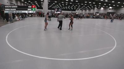 115 lbs Champ. Rd Of 64 - Emma Baker, Michigan West Wrestling Club vs Evelyn Gamas, Putnam City Freestyle Wrestling Club