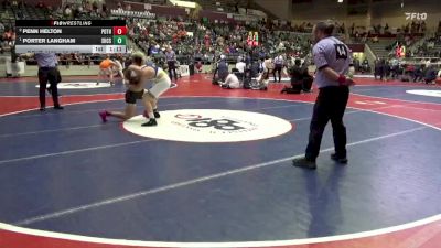 4A 175 lbs 1st Place Match - Porter Langham, Shiloh Christian School vs Penn Helton, Pottsville