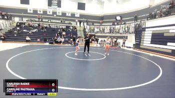 105 lbs Round 2 (4 Team) - Carleigh Radke, Oregon vs Caroline Pastrana, Utah 2