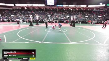 104 lbs Quarterfinal - Olivia Miller, SMM1 vs Lyric Hetzer, MOE1