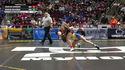 118 lbs Semifinal - Samiyah Rahming, Northeast-G vs Marlee Solomon, Canon-McMillan-G