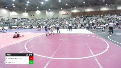 78 lbs 5th Place - Grayson Ungureanu, Rampage WC vs Garrett Clark, Elk Grove Wr Acd