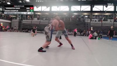 223-291 lbs Champ. Round 1 - Remington Hiser, Mt Zion Kids WC vs Drake Champlin, PSF Wrestling Academy