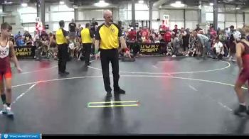 75 lbs Semis & 1st Wrestleback (8 Team) - Benjamin Milam, Untouchables White vs Bryce Fiore, No Escape Wrestling Academy