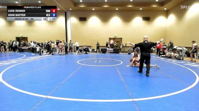 96 lbs Cons. Round 2 - Luke Reimer, Pennsylvania vs John Matter, New Jersey