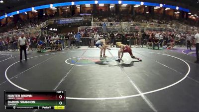 138 1A Cons. Round 2 - Hunter Brown, Liberty County vs Darion Shannon, Somerset