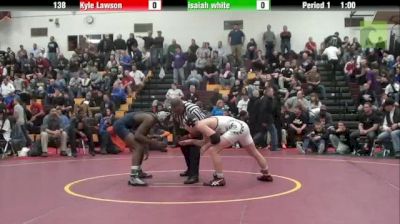 138 lbs 5th Isaiah White IL vs. Kyle Lawson OH