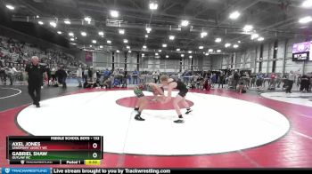 132 lbs Cons. Round 5 - Gabriel Shaw, Outlaw WC vs Axel Jones, Sandpoint Legacy WC